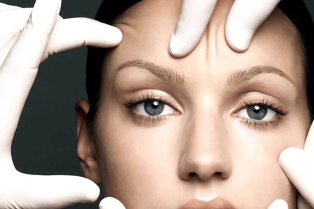 Skin aging signs